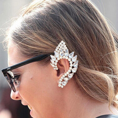Crystal Rhinestone Ear Cuff Wrap