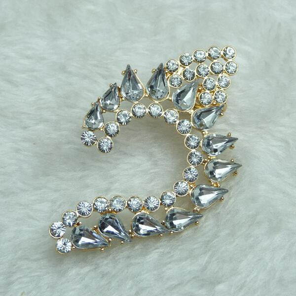 Crystal Rhinestone Ear Cuff Wrap