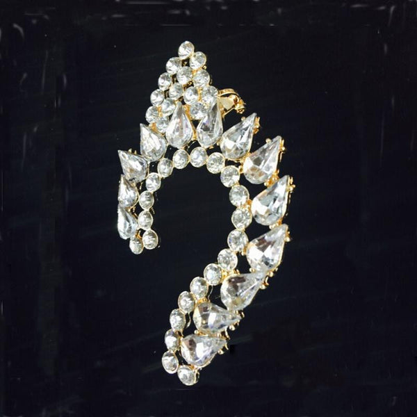 Crystal Rhinestone Ear Cuff Wrap