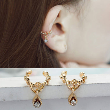 Clear Rhinestone Ear Clip Wrap