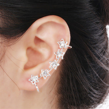Star U Shape Clip Ear Cuff
