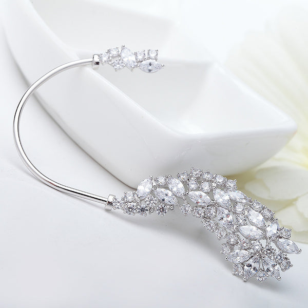 Vintage Crystal Rhinestone Ear Cuff Wrap
