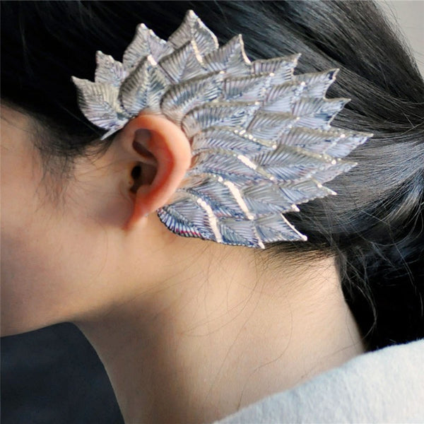 Large Leaf Ear Cuff