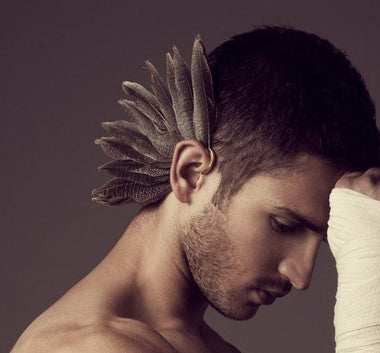 Big Feather Ear Cuff